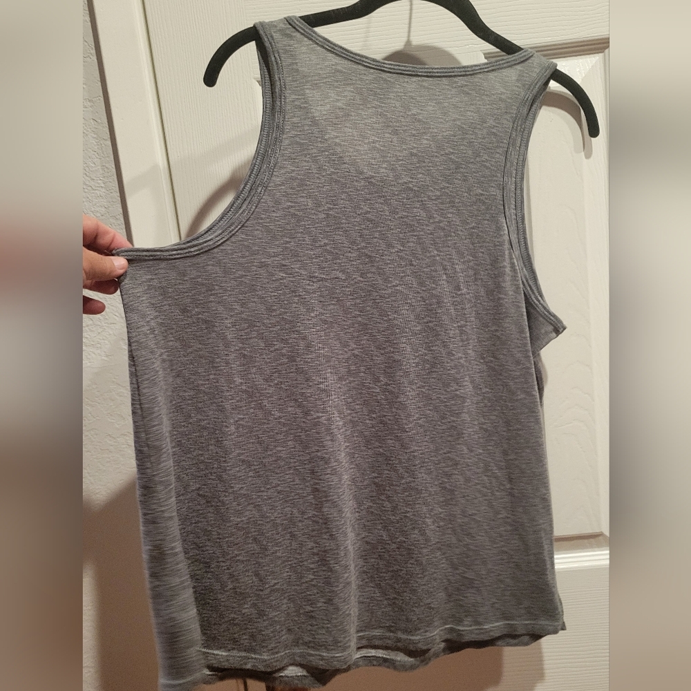 Gray Tank Top with Colorful 'Love' Graphic - Picture 3 of 4